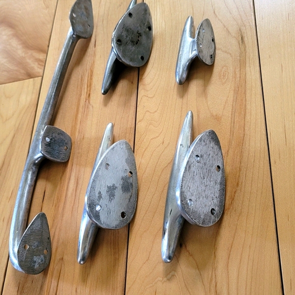Chris Craft Accents 5 95s Dock Cleats Maritime Nautical Marine Torpedo Hardware Set Chrome